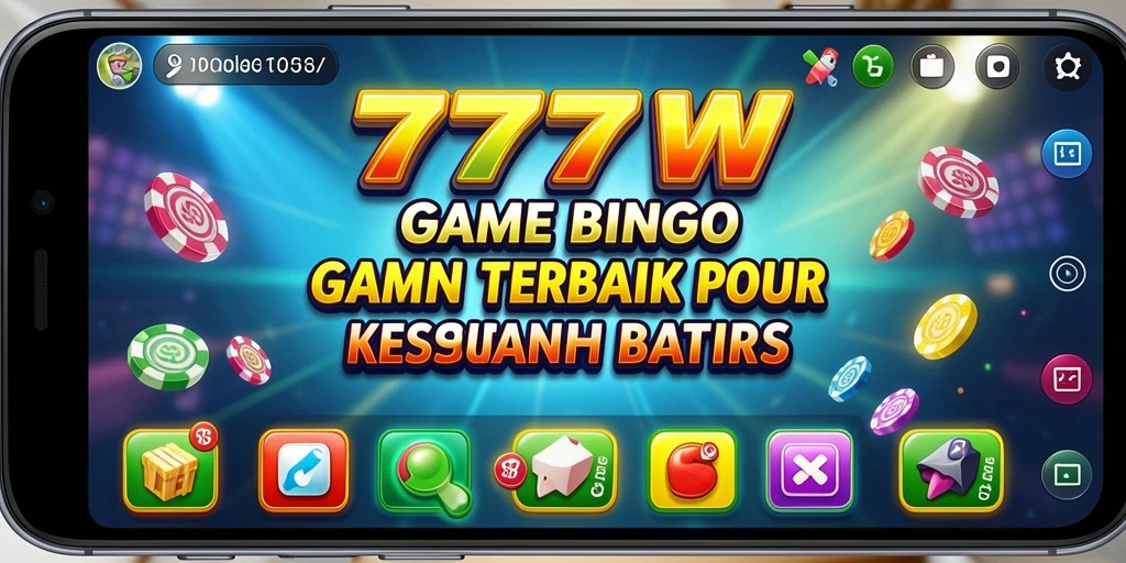 Tampilan gameplay Bingo yang seru di 7777W.