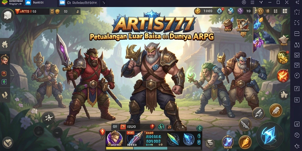 Tangkapan layar ARTIS777 menampilkan aksi mendebarkan dalam petualangan ARPG.