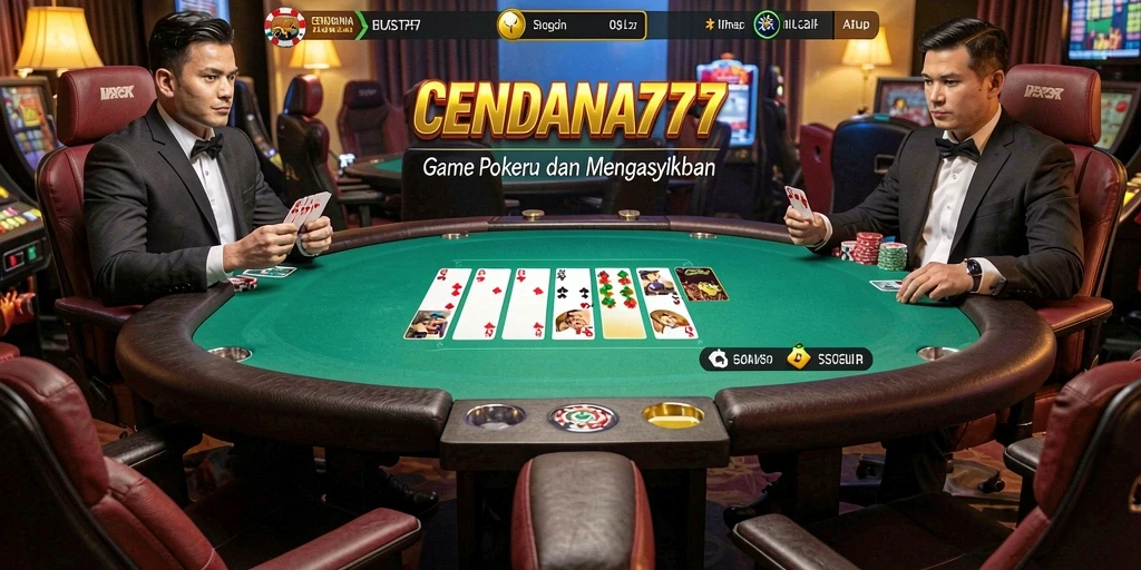 Tampilan menarik dari gameplay Poker di CENDANA777.