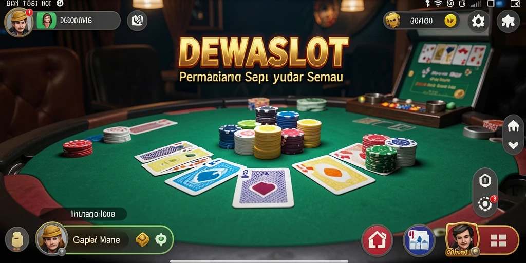 Screenshot gameplay DEWASLOT yang menampilkan serunya permainan Gaple.