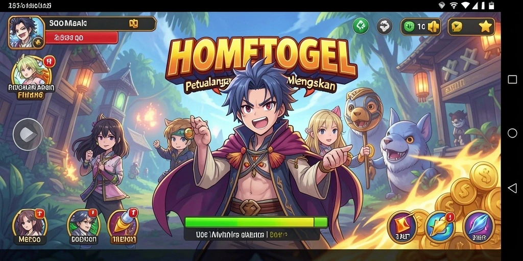 Tampilan menarik dari gameplay <strong>HOMETOGEL</strong> yang penuh warna dan karakter unik.