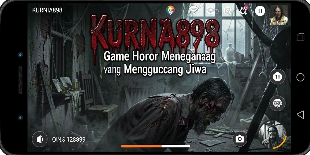 Tangkapan layar dari gameplay KURNIA898 yang menakutkan
