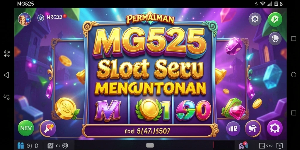 Tampilan gameplay MG525 yang penuh warna dan menarik di mesin slot.