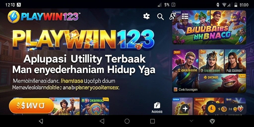 Screenshot utama SHOWING gameplay Utility PLAYWIN123 dengan tampilan antarmuka.