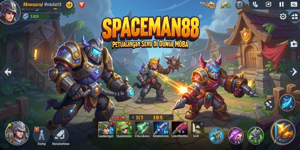 Tangkapan layar gameplay intens SPACEMAN88 dalam pertempuran.