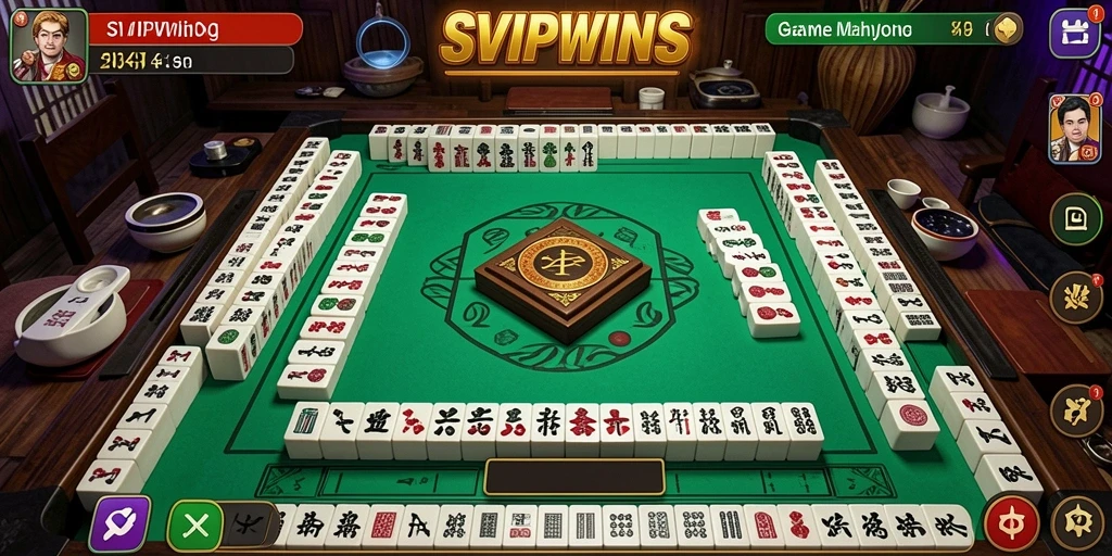 Tampilan seru gameplay Mahjong di SVIPWINS.