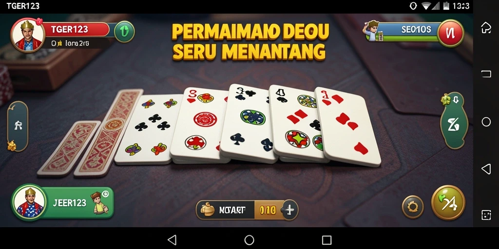 Tampilan gameplay seru dari aplikasi TGER123 yang menarik.