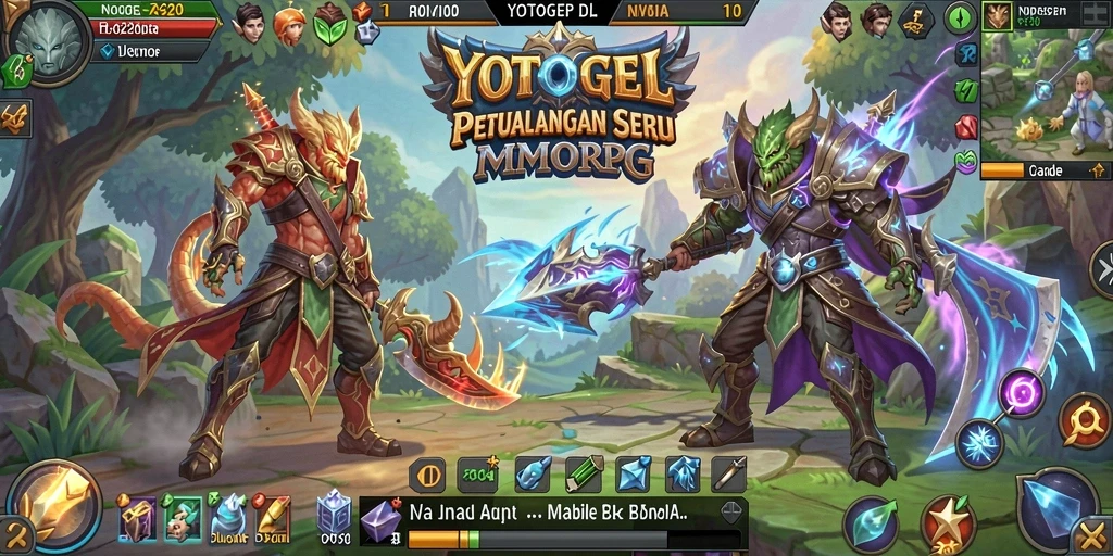 Screenshot gameplay YOTOGEL menunjukkan petualangan seru di dunia fantasi.